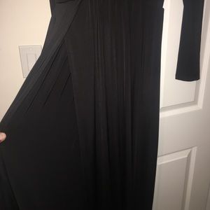 Black dress with splits